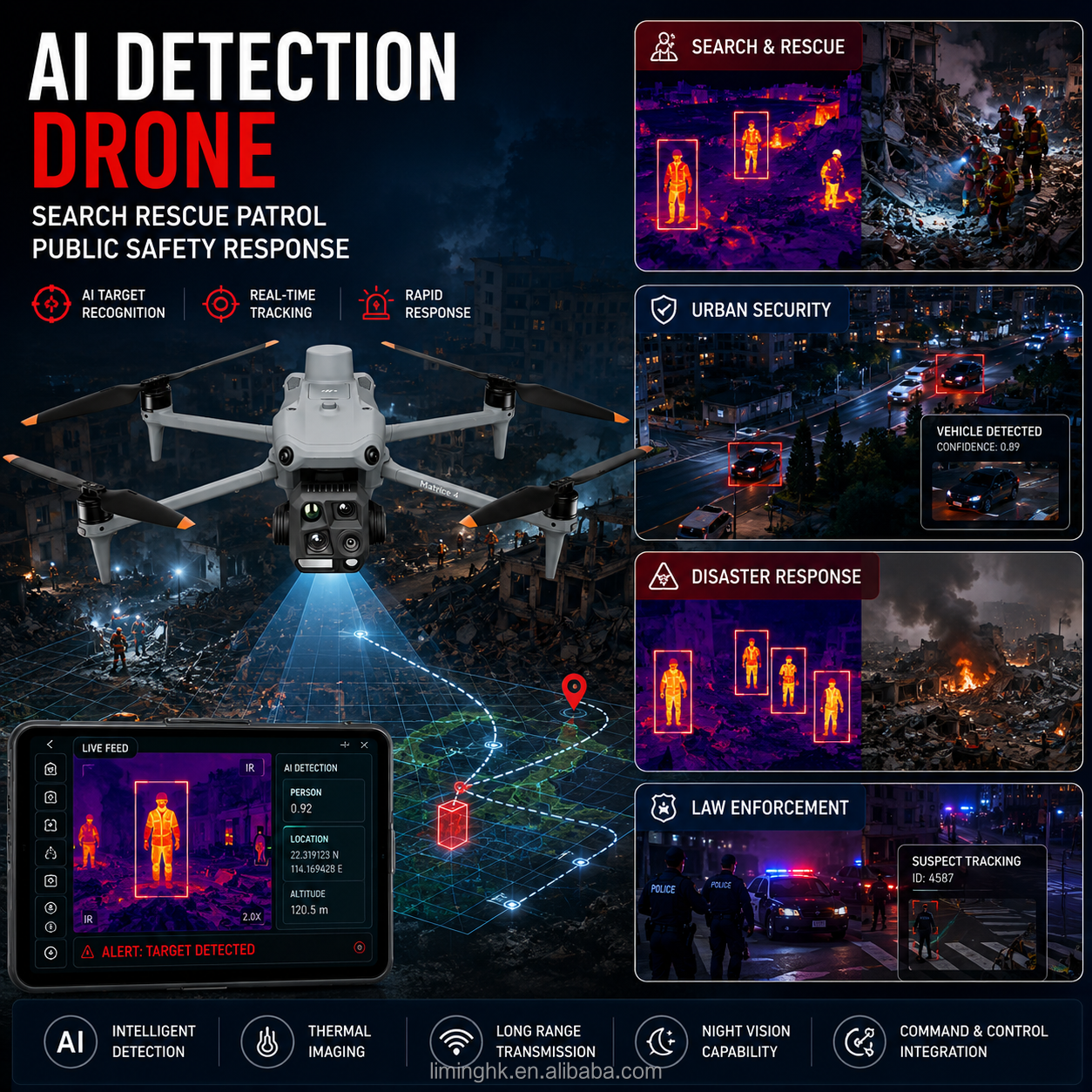 Matrice 4T-AI Detection Drone