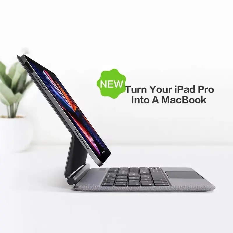 새로운 무선 BT 스마트 트랙 패드 키보드 마그네틱 매직 키보드 iPad Air 4/5 세대/iPad Pro 11 인치 2nd Gen