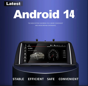 10.25 "Android 14 Auto 4G CarPlay Reprodutor Multimídia para BMW Série 5 F10 F11 2011-2016 CIC NBT Navegação GPS Estéreo
