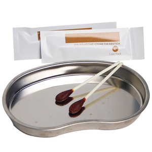 Dynarex rõ ràng Pididone iốt swabsticks 50 cá nhân lá đóng gói khử trùng da chuẩn bị CE y tế hàng tiêu dùng - Product Image 2