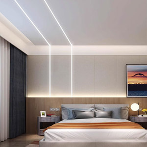 Gömülü 3500k gizli lamba yuvası u-şekilli esnek Led şerit ışık silikon profil ışık şeridi - Product Image 3