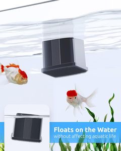 Seaoura SR-520 Mini 2-in-1 akuarium ikan Flipper pembersih magnetik sikat termometer perekat Digital untuk tangki ikan kaca - Product Image 4