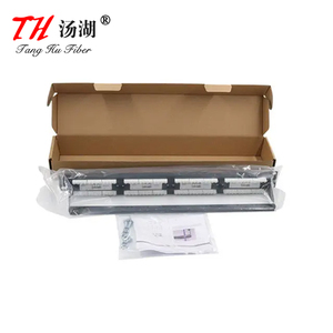 用于UTP跳线网络配线架的带背杆的24端口Cat6 Cat5配线架