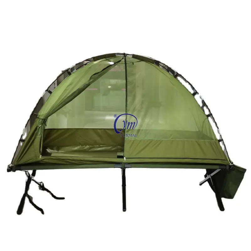 Ngoài trời Trọng lượng nhẹ và lưu trữ ô liu màu xanh lá cây Polyester mạnh mẽ duy nhất muỗi net sử dụng cho cắm trại giường