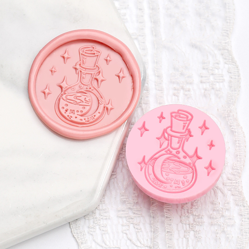Lune dans une bouteille (Nouveau tampon plastique 2,5 cm)