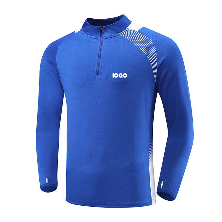 Top de chándal de fútbol azul