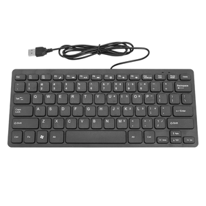 K1000 Super Slim USB Mini <strong>Multimedia</strong> Wired <strong>Keyboard</strong> 78 Keys <strong>Keyboard</strong> for Notebook - Product Image 2