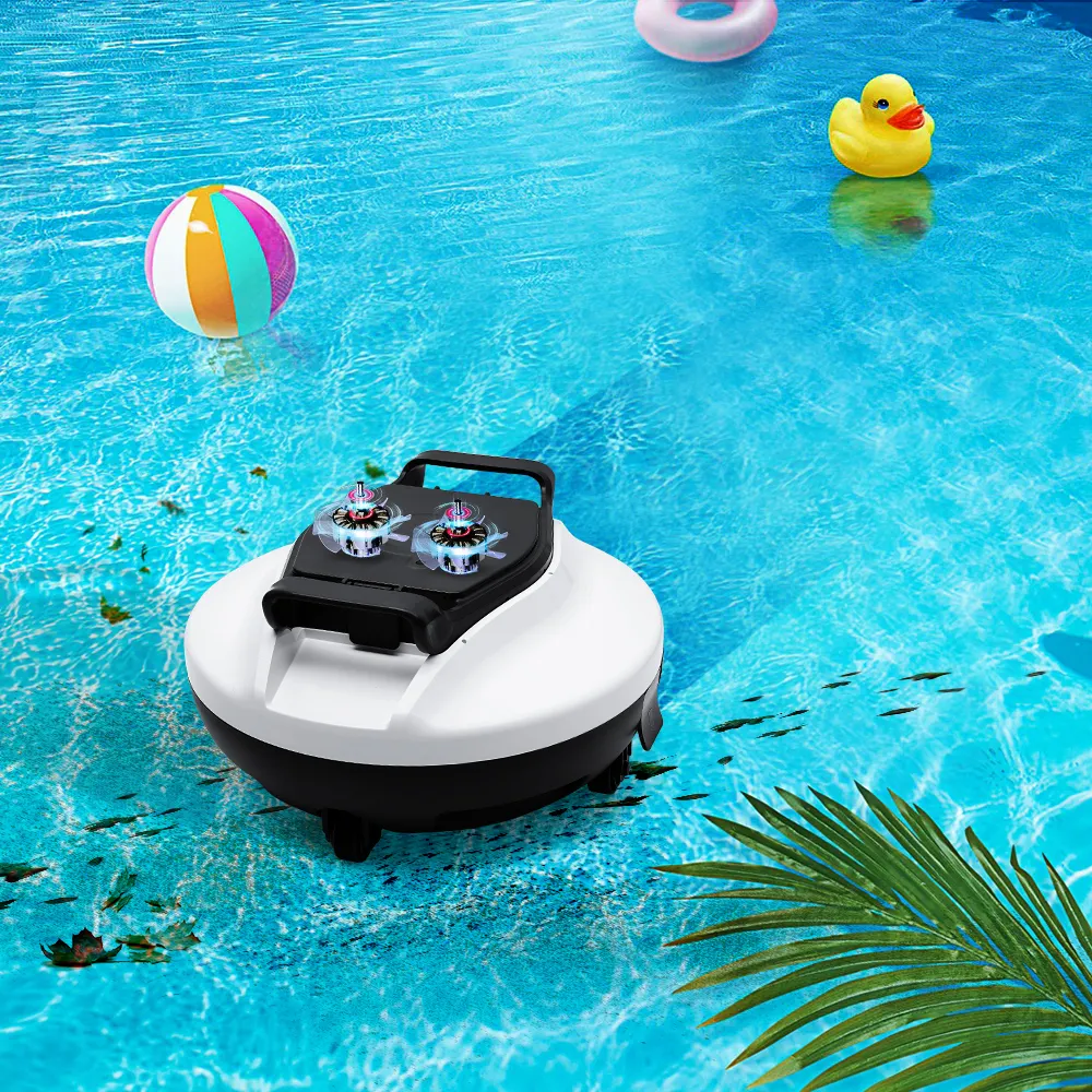 Robô limpador de piscina elétrico, robô de limpeza sem fio, aspirador automático de piscina, robô limpador para piscina