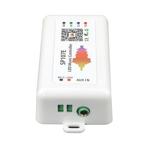 SP107E DC5V-24V müzik LED denetleyici tam renkli RGB SPI telefon APP kontrolü ile 2812 2811 1903 LED şerit için ışıklı bant - Product Image 4