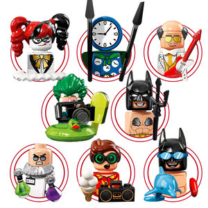 Pg8106 siêu anh hùng Đồng hồ vua nhân vật phản diện Bruce Wayne Robin Dr. Hugo trẻ em câu đố nhựa mini khối xây dựng hình đồ chơi gạch - Product Image 1