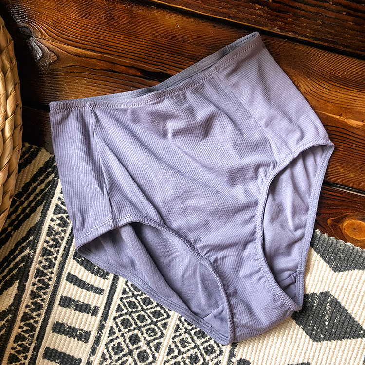 Taille haute bleu cendré