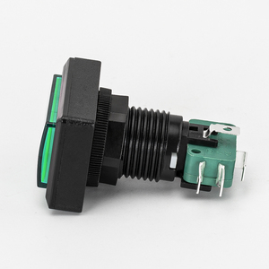 24 MM-Schaltknopf Arcade-LED-Rechteck-Schaltknopf Momentarischer Arcade-Schaltknopf mit Mikroschalter - Product Image 5