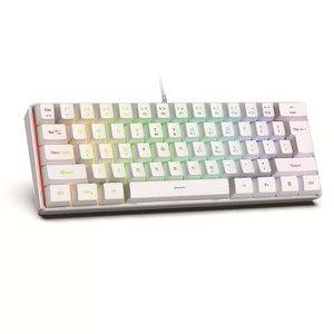 Oem ODM bán buôn có dây Bàn phím cơ RGB Backlit 61 Key Mini mỏng trò chơi có thể điều chỉnh độ nghiêng 3-key bàn phím máy tính để bàn Tiếng Anh - Product Image 2