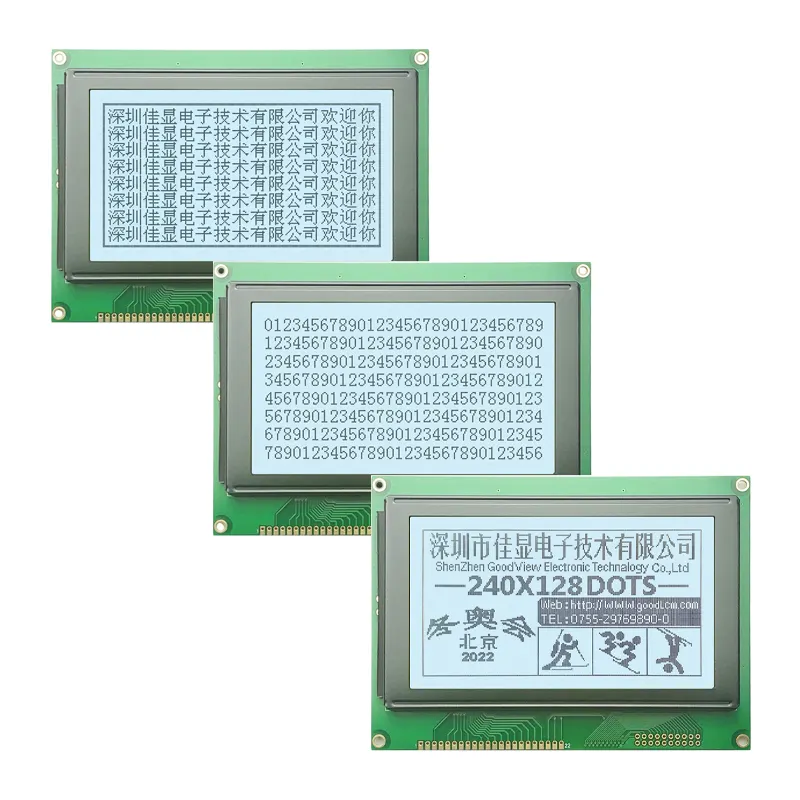 Toptan T6963C veya RA6963 denetleyici fcontroller posiposi3.3v güç monokrom lcd ekran 240x12 8B grafik lcd modülü