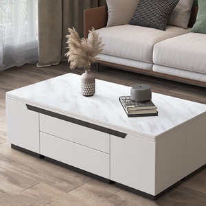 Mesa de comedor lateral de café plegable de elevación automática multifuncional de madera creativa moderna personalizada al por mayor para sala de estar - Product Image 3