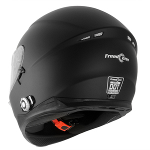 FreedConn DOT Casco de Motocicleta BM22 con Intercomunicador Bluetooth Sistema de Interfono Hasta 6 Pilotos 1000M Radio FM Parlante