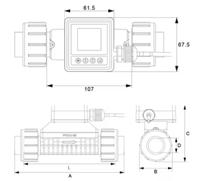 Dn15-DN32 Low Flow Small Inline Ultrasonic Flow Meter for Water Pipe <strong>Line</strong> - Product Image 4