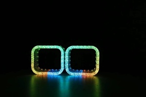 5D Effect Angle Eyes 12V High Quality RGB Chasing Multi Color <strong>Led</strong> Light for Car Retrofit Fit for <strong>BMW</strong> - Product Image 5