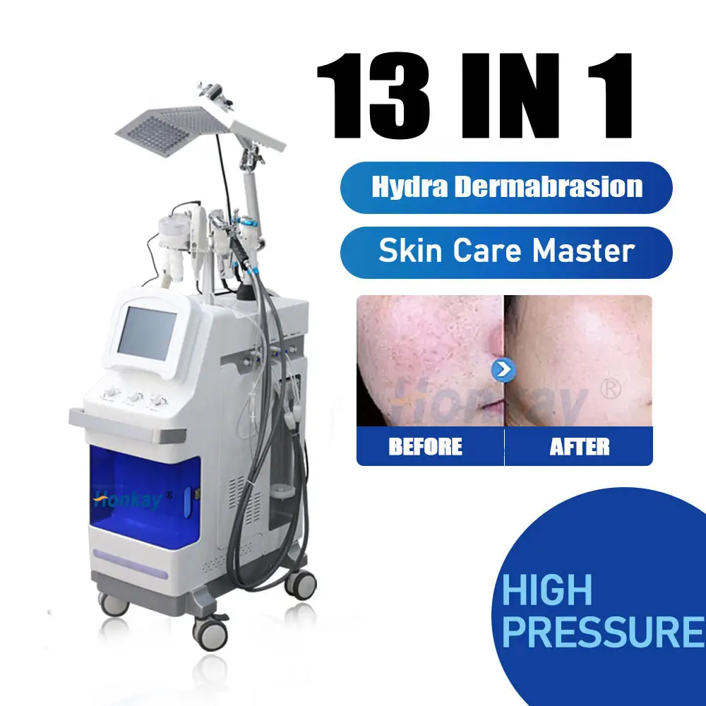 Profesional 5 en 1 máquina de hidro dermoabrasión/máquina de microdermoabrasión oxígeno cuidado facial máquina de belleza