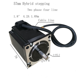 57BYGH76 Stepper Motor 1.8 Degrees 1.8nm Two-phase Four-wire 57 Stepper Motor OEM Servo Set / Step Motor Nema 34 12 <strong>Nm</strong> - Product Image 2