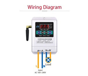 Countdown AC Wireless Switch Verzögerungen Anhalten der Wasserpumpe Pumpen 433,92 MHz Autonome Programmierung Fernbedienung schalter