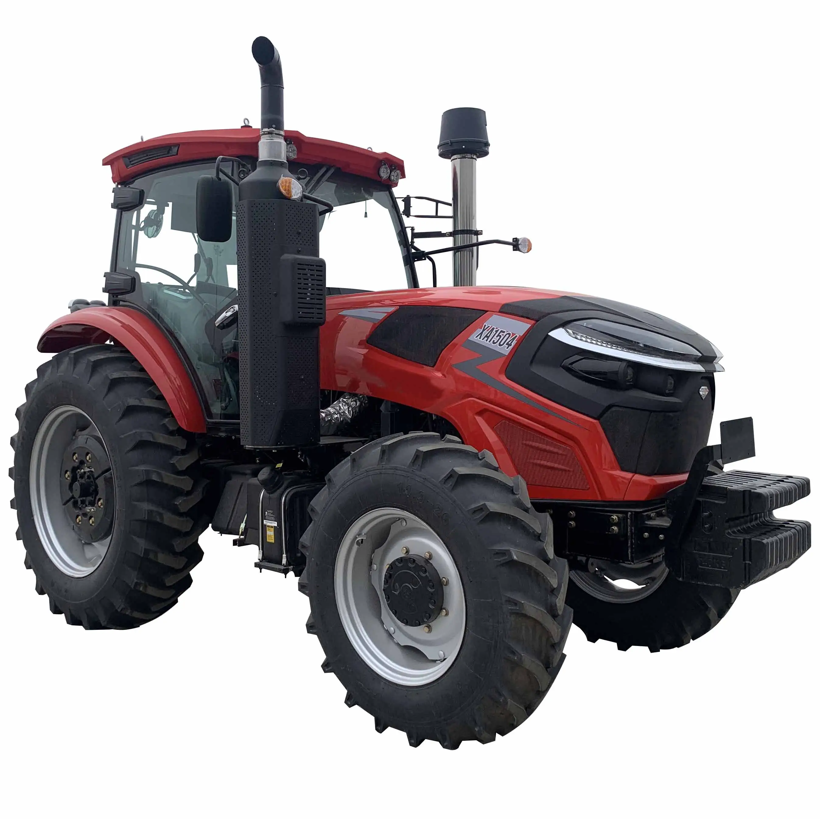 4x4 150hp 4wd tekerlek kompakt yendi kalite çin markalar satılık elektrikli Start ile hidrolik direksiyon AC kabin traktörleri