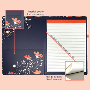 แฟ้มคลิปโลหะ A4แบบปรับแต่งได้ตามต้องการแฟ้มโฟลเดอร์แฟ้ม clipfolio กับ perforation <span class=keywords><strong>Notepad</strong></span> - Product Image 2