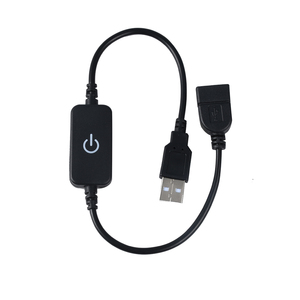 DC5V 6A сенсорный встроенный диммер переключатель USB папа-разъем контроллер переключатель шнур питания разъем для одноцветной светодиодной ленты - Product Image 1