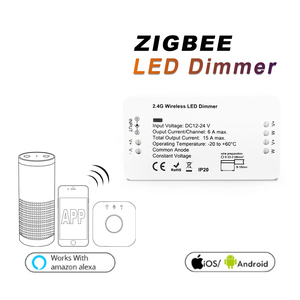 2 канала Zigbee 2,4g Zigbee диммер адаптер Zigbee беспроводной диммер выключатели со светодиодным индикатором - Product Image 1