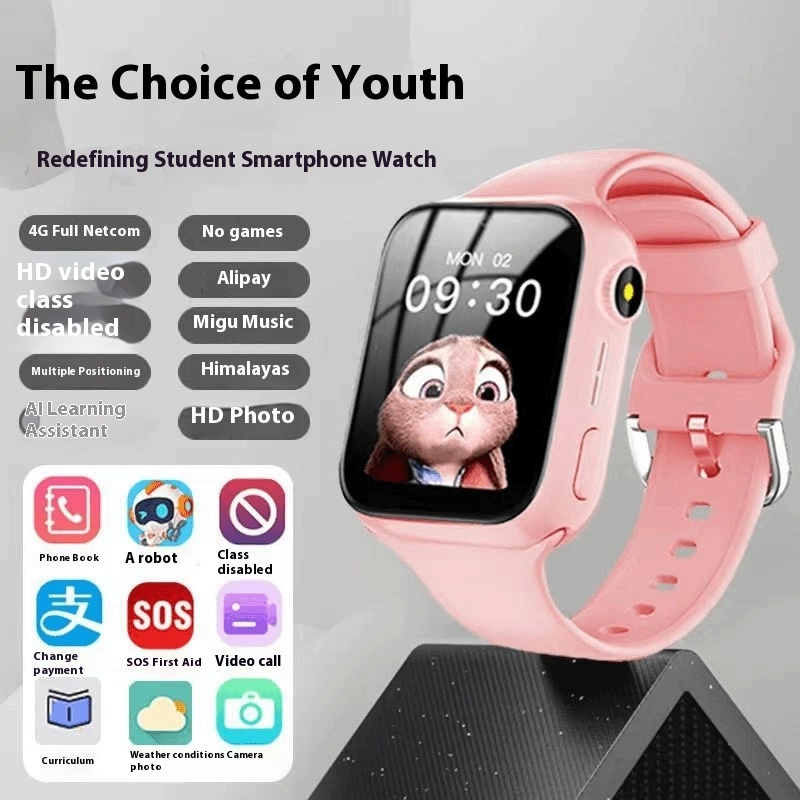 F6 Rose HD Écran 5G Plein Netcom Appel Vidéo Alipay Multiple