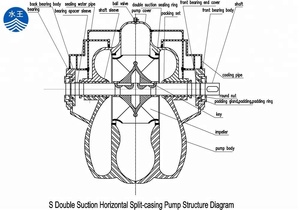 Industrial Single Stage <strong>Double</strong> Suction <strong>Pump</strong> Horizontal Split case Centrifugal <strong>Pumps</strong> - Product Image 3