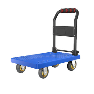 Capacidad de carga personalizable de 200Kg, plataforma de plástico, carro de mano, carro con asa fija, diseño de caja, cajas de herramientas de almacenamiento apilables - Product Image 1