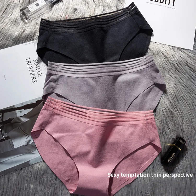 Ropa interior de algodón sin costuras para mujer, bragas cortas sexys de color carne, venta al por mayor