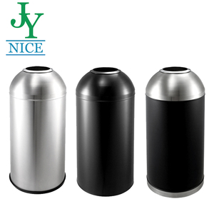 Factory Price Round Stainless Steel <strong>Garbage</strong> <strong>Container</strong> with Push Lid Kitchen Bathroom Iron Steel Trash Bin Small
