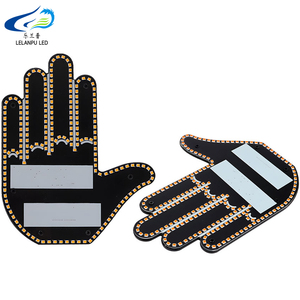 Finestrino posteriore auto Led divertente espressione luce con telecomando Multi-funzionale gesto di avvertimento Anti collisione fanale posteriore - Product Image 1