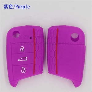 For <strong>VW</strong> Fob Custom Remote Soft Silicone Case <strong>New</strong> Materials Good Price Car <strong>Key</strong> Cover Customized - Product Image 2