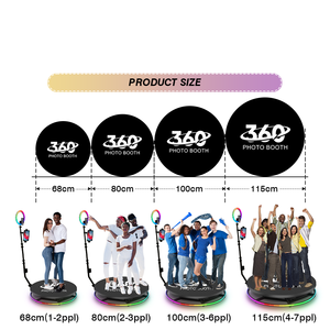 2023 tam Set 360 fotoğraf kabini halka parçaları tabanı ile sadece ücretsiz Logo özelleştirme akıllı telefonlar kameralar abd depo ile uyumlu - Product Image 2