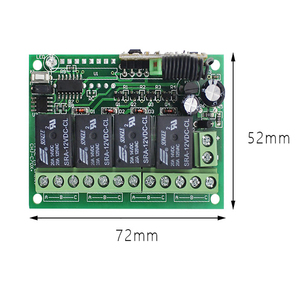 12V <strong>Relay</strong> Module 4 Channel Receiver Board 433Mhz RF Transmitters Light <strong>Wireless</strong> Remote <strong>Control</strong> Switch - Product Image 5