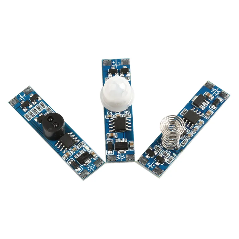 FICLUX-Módulo de Sensor de movimiento Pir 12VDC 24VDC CE Rohs, Sensor de movimiento pequeño PCB para luz LED de armario