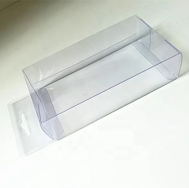Cajas de PVC transparentes para exhibir productos de muñecas, cajas de plástico plegables, caja de tamaño personalizado, 8x4x14,8 cm