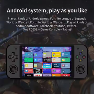 2022ใหม่5.36นิ้วหน้าจอสัมผัส IPS ชาร์จเร็วสำหรับเกมคลาสสิคแบบพกพา PS1/N64 /DC/GBA เกม RG552พ็อกเก็ต - Product Image 2