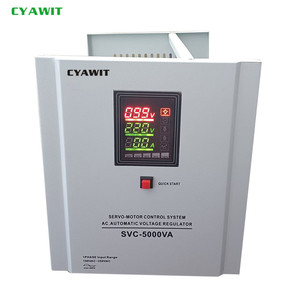 SVC tek fazlı AC dijital bakır Servo Motor otomatik voltaj regülatörü sabitleyici AVR 1KVA 50KVA kapasiteleri - Product Image 3