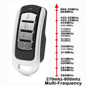 รีโมทประตูโรงรถหลายความถี่280MHz ถึง868MHz รีโมทคอนโทรลเครื่องทำซ้ำคำสั่ง4ช่อง - Product Image 2