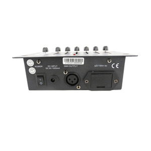 Mini 6-Channel DMX512 <strong>Controller</strong> for <strong>LED</strong> Par &amp; DJ Lights Simple Console <strong>with</strong> DC9V Adapter for Party Supplies - Product Image 3