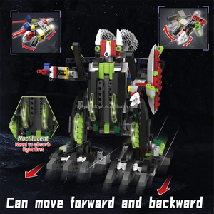 Simulation Deformable Electric RC Building Blocks Dinosaur Robot <strong>Assemble</strong> Toy Set with APP <strong>Programming</strong> Gravity Induction Control - Product Image 3