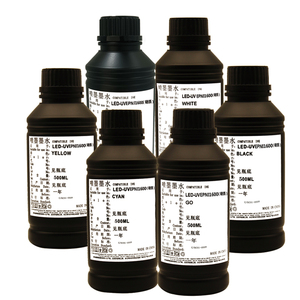 认证MSDS 8色紫外油墨，用于Eps I1600打印机在聚氯乙烯和玻璃板上的硬数字印刷 - Product Image 1