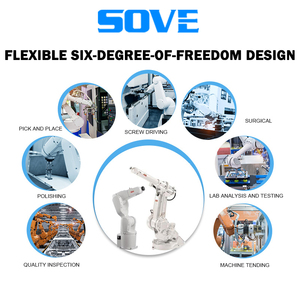 SOVE תעשייתי מפעל 6 צירים מפרק אוטומטי מניפולטור, מבנה זרוע מכונת CNC במהירות גבוהה - Product Image 6