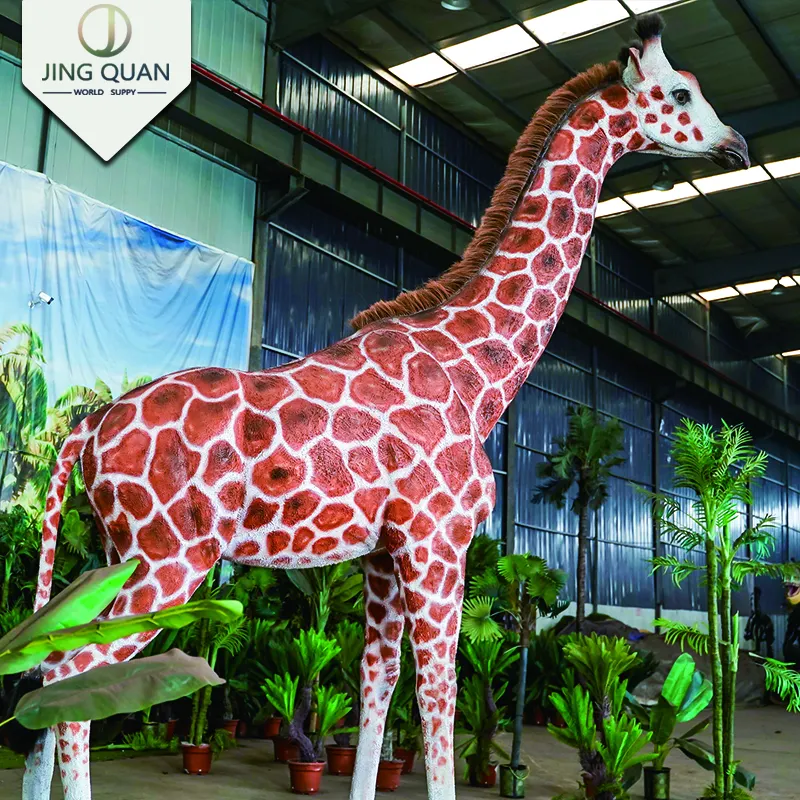 Parque Temático Girafa Animatronic Animais Robóticos Em Movimento Dinossauro Andando Mundo Passeio Realista Em Dinossauros Traje