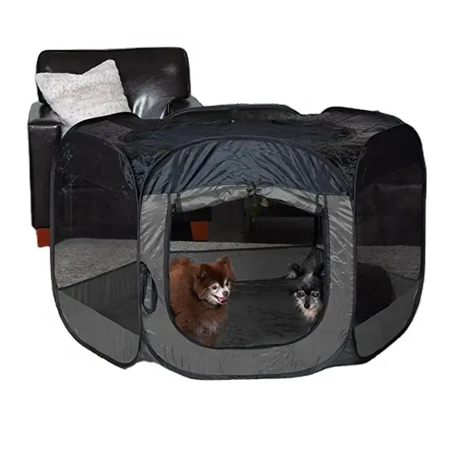 Canil portátil ao ar livre e interior, grande, exercício dobrável, viagem, cão, gaiola de acampamento, gaiola de gato