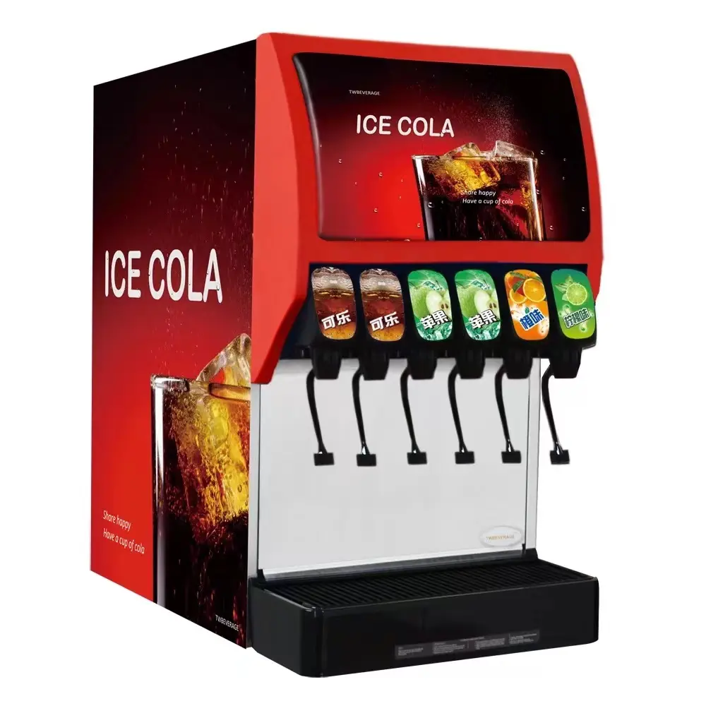 6 Times Concentrate BIB Bag Cola Syrup System For KFC Mcdonald Post Mix Soda Fountain Beverage Dispenser Cola Making Machine